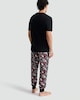 image 3 of F&F Pure Cotton Stranger Things T-Shirt and Cuffed Joggers Pyjamas Set in Black
