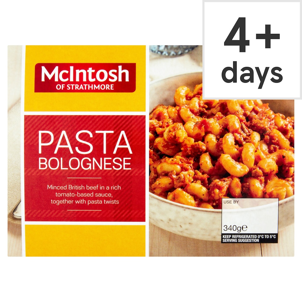 Mcintosh Of Strathmore Pasta Bolognese 340G