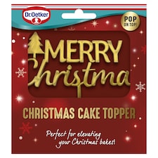 Dr. Oetker Merry Christmas Cake Topper