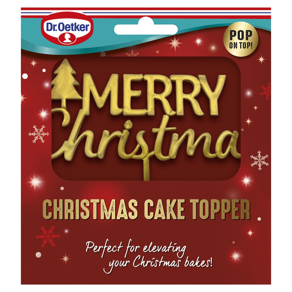 Dr. Oetker Merry Christmas Cake Topper