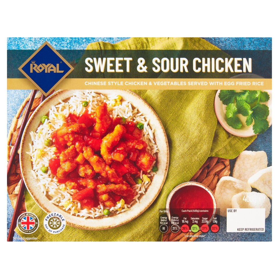 Royal Sweet & Sour Chicken With Egg Fried Rice 400G