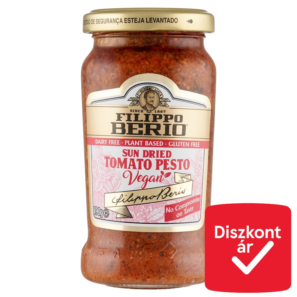 Filippo Berio vegán vörös pesto 190 g