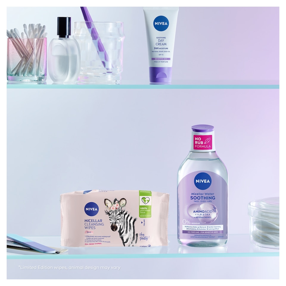 image 1 of NIVEA MicellAir Cleansing Face Wipes 25 Pack