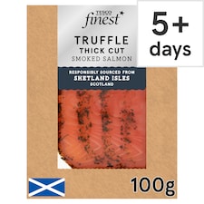Tesco Finest Truffle Thick Cut Smoked Salmon 100g
