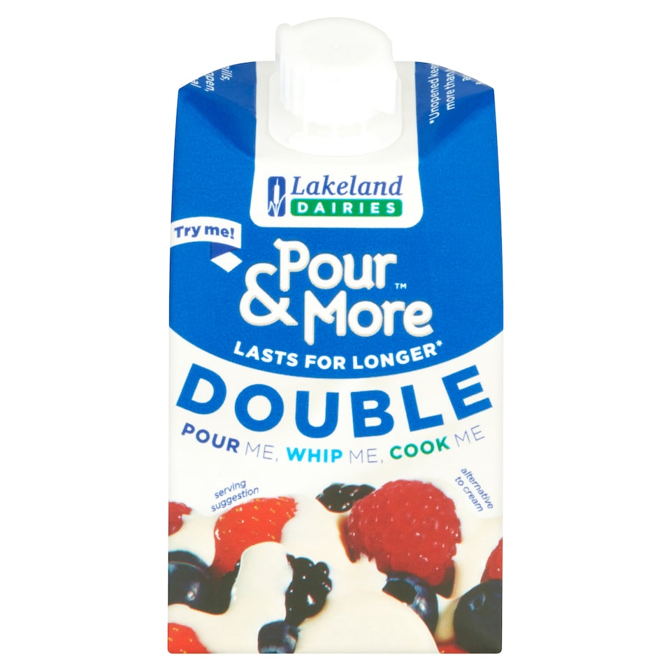Lakelands Pour And More Double Cream 250Ml