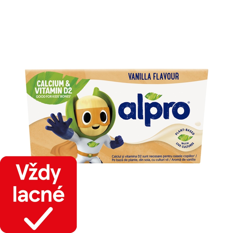 obrázok 1 z ALPRO Kids Fermentovaný sójový výrobok s vanilkovou príchuťou 4x115g