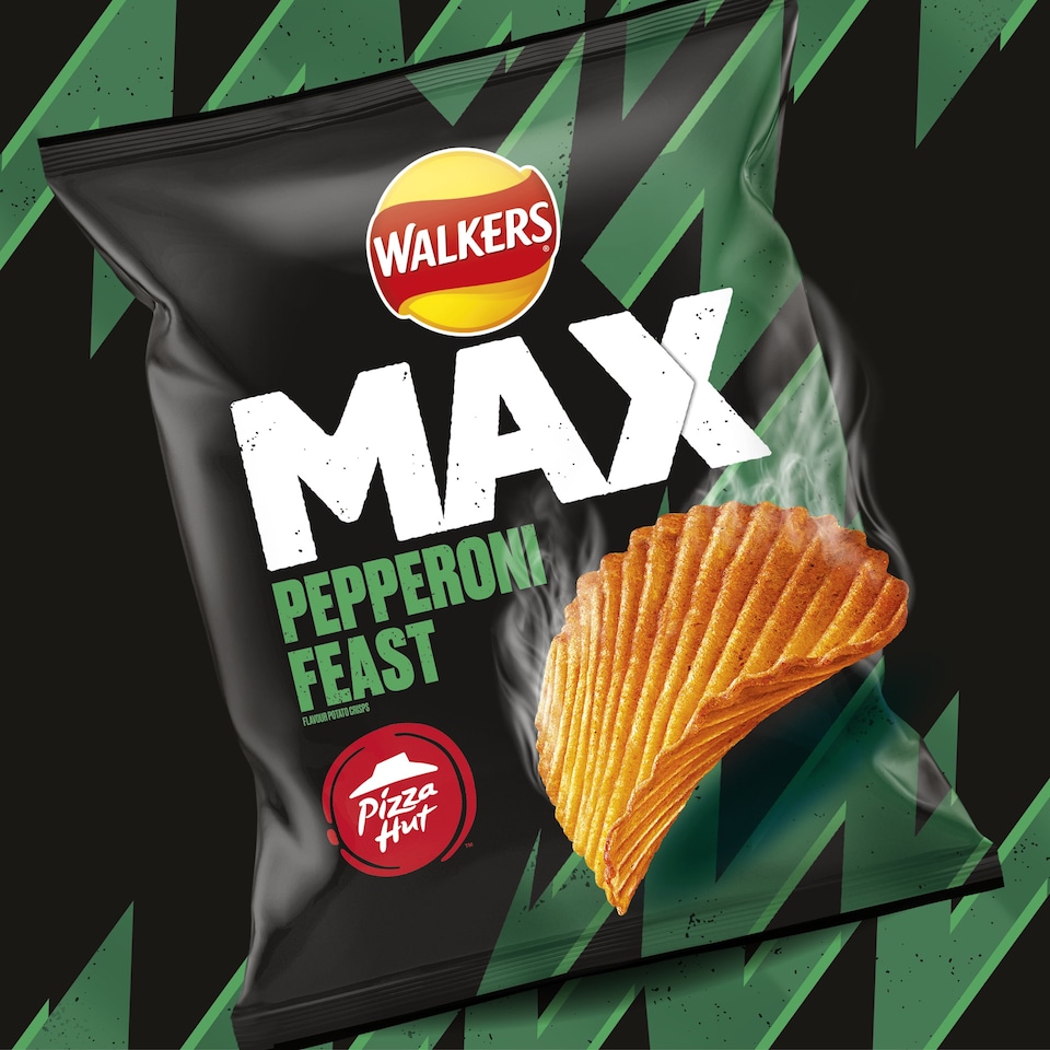 image 1 of Walkers Max Pizza Hut Pepperoni Feast Crisps 50G