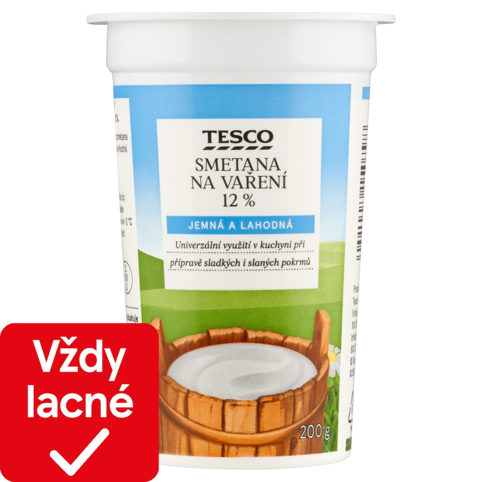 Tesco Smotana na varenie 12 % 200 g