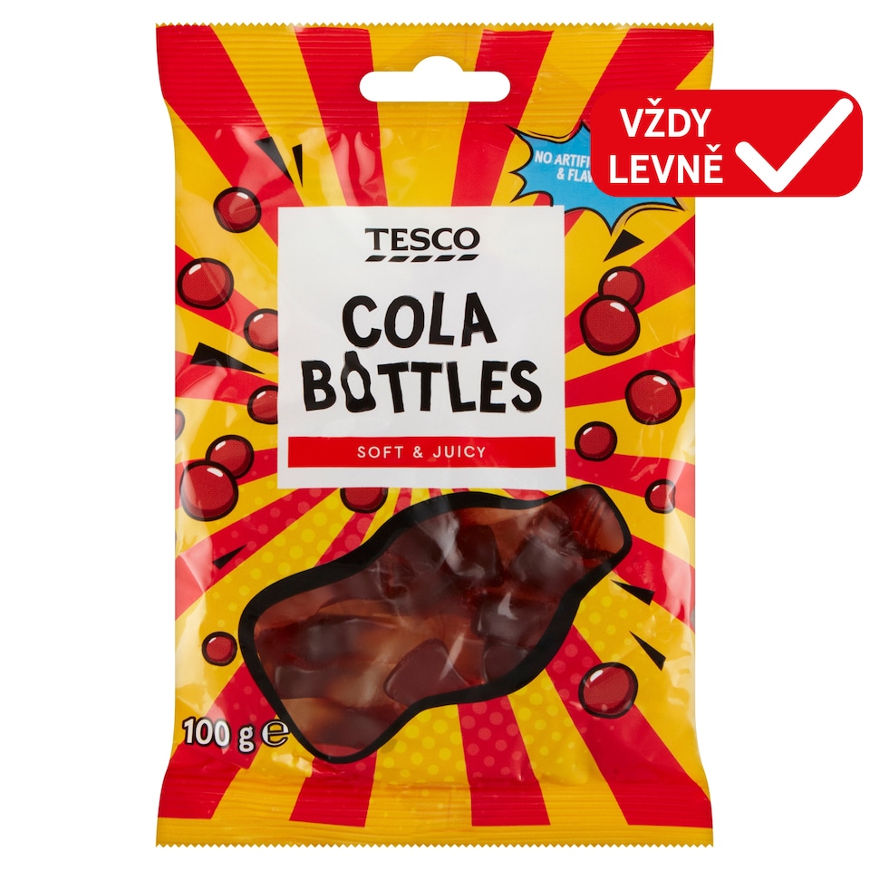 Tesco Jelly with Cola Flavor 100g