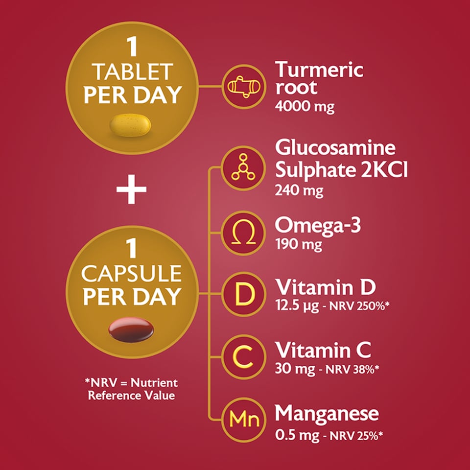 image 1 of Seven Seas Joint Care Supplex & Turmeric 30+30 Tablets