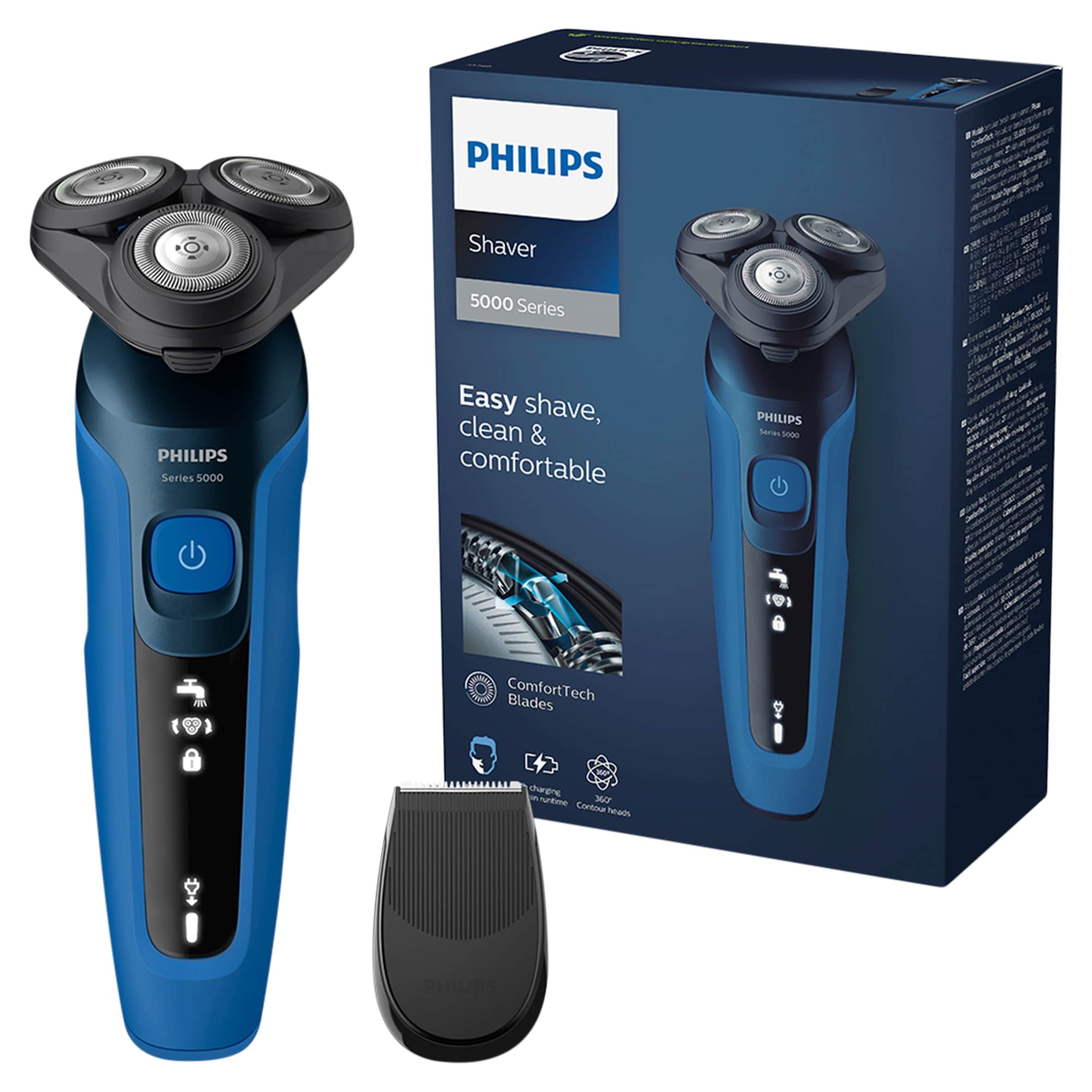 Philips Series 5000 Wet & Dry Electric Shaver, 360 Contour heads - S5466/17 thumbnail 2
