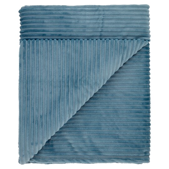 Tesco Jumbo Cord Throw Blue Tesco Groceries