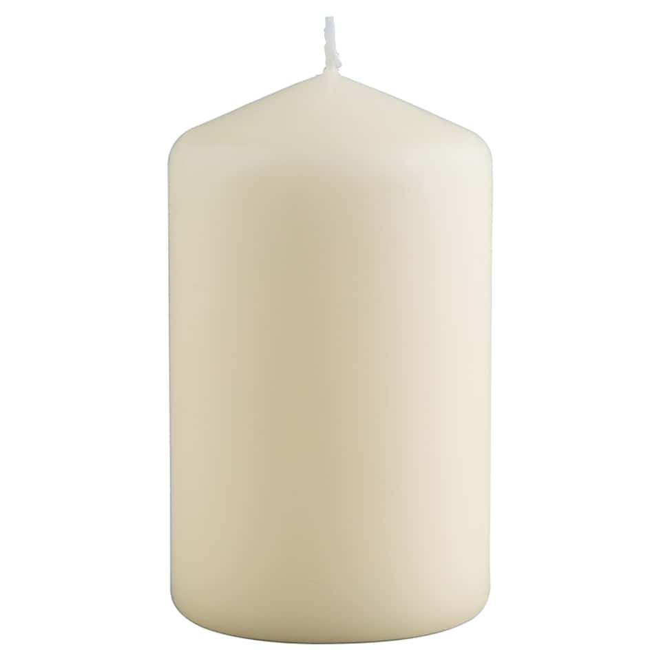 F&F Home Small Unfragranced Pillar Candle - Ivory
