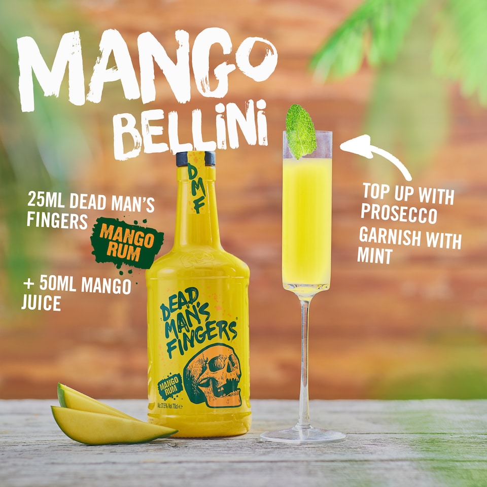 image 1 of Dead Mans Fingers Mango Rum 70Cl