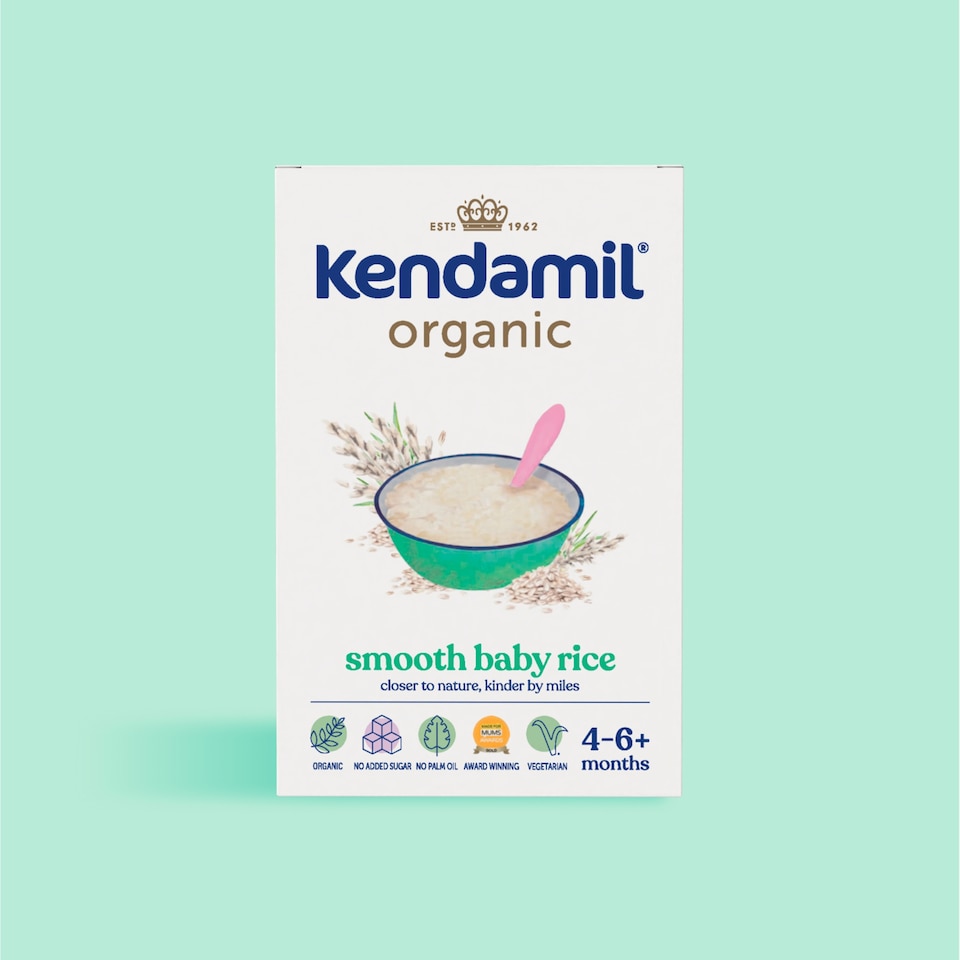 image 1 of Kendamil Organic Smooth Baby Rice 4-6 Months 120G