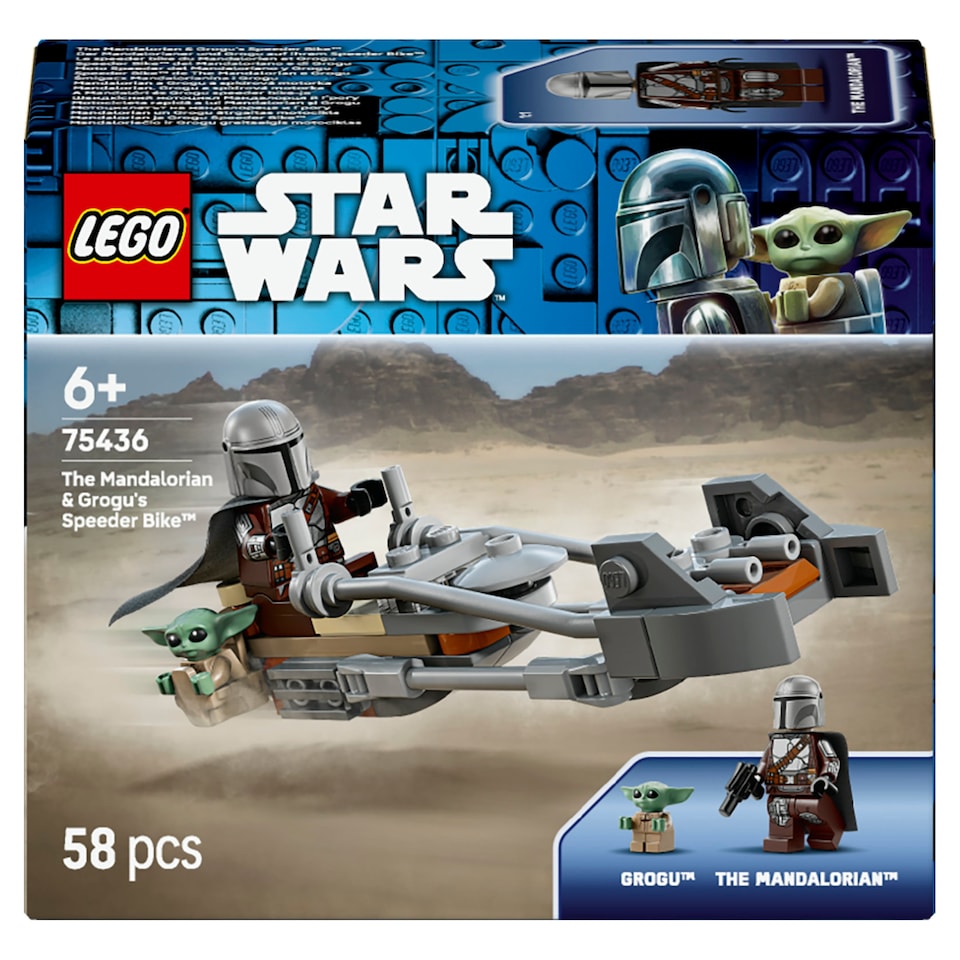 image 1 of LEGO Star Wars 75436 The Mandalorian & Grogu's Speeder Bike