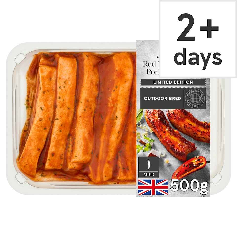 Tesco Finest Red Thai Style Pork Belly Slices 500g