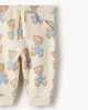 image 3 of F&F Baby 2-Pack Cotton Rich Teddy Bear Print Cuffed Joggers in Neutral