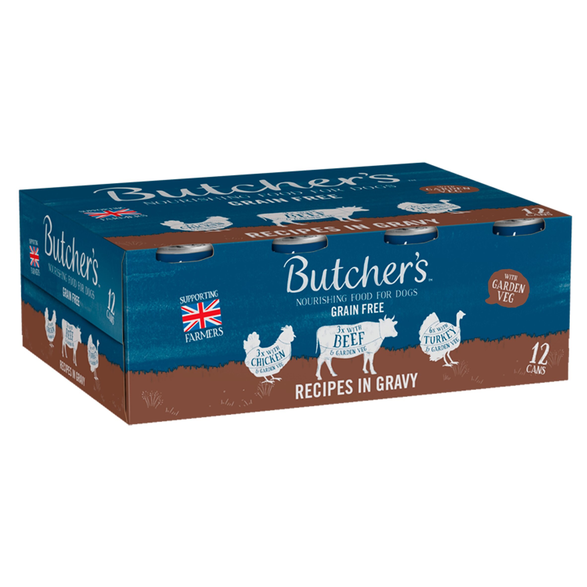 butchers dog food in gravy