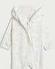 image 3 of F&F Baby Cotton Rich Duck Print Hooded All-in-one in White