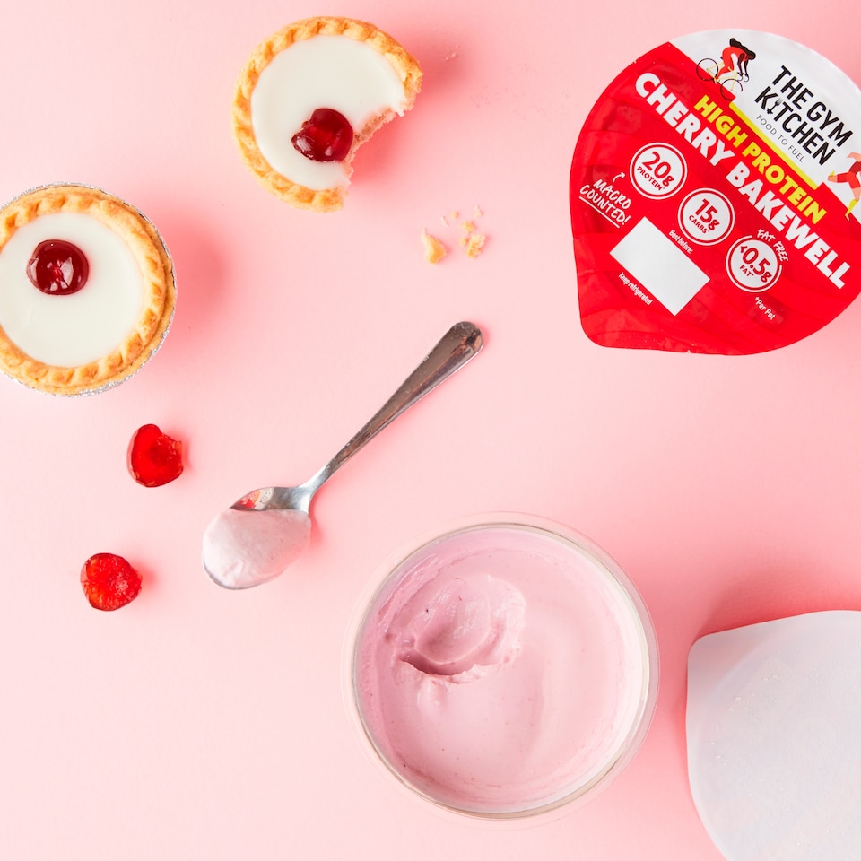 image 1 of The Gym Kitchen High Protein Cherry Bakewell Yogurt 200g