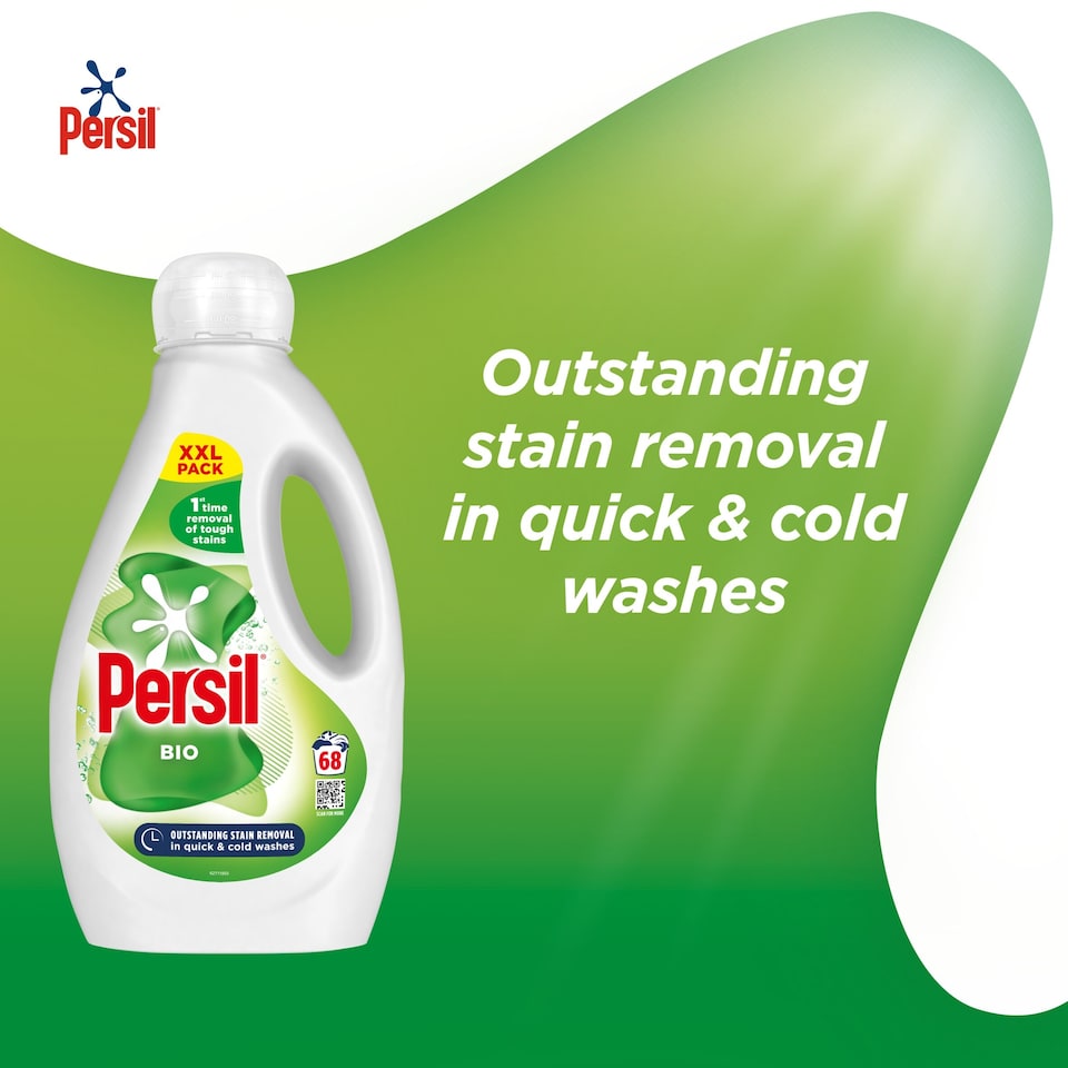 image 1 of Persil Bio Laundry Washing Liquid Detergent 68 Washes 1836ml