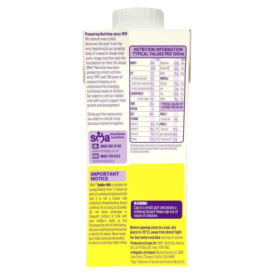 image 1 of SMA Toddler Milk 1-3 Years 200ml