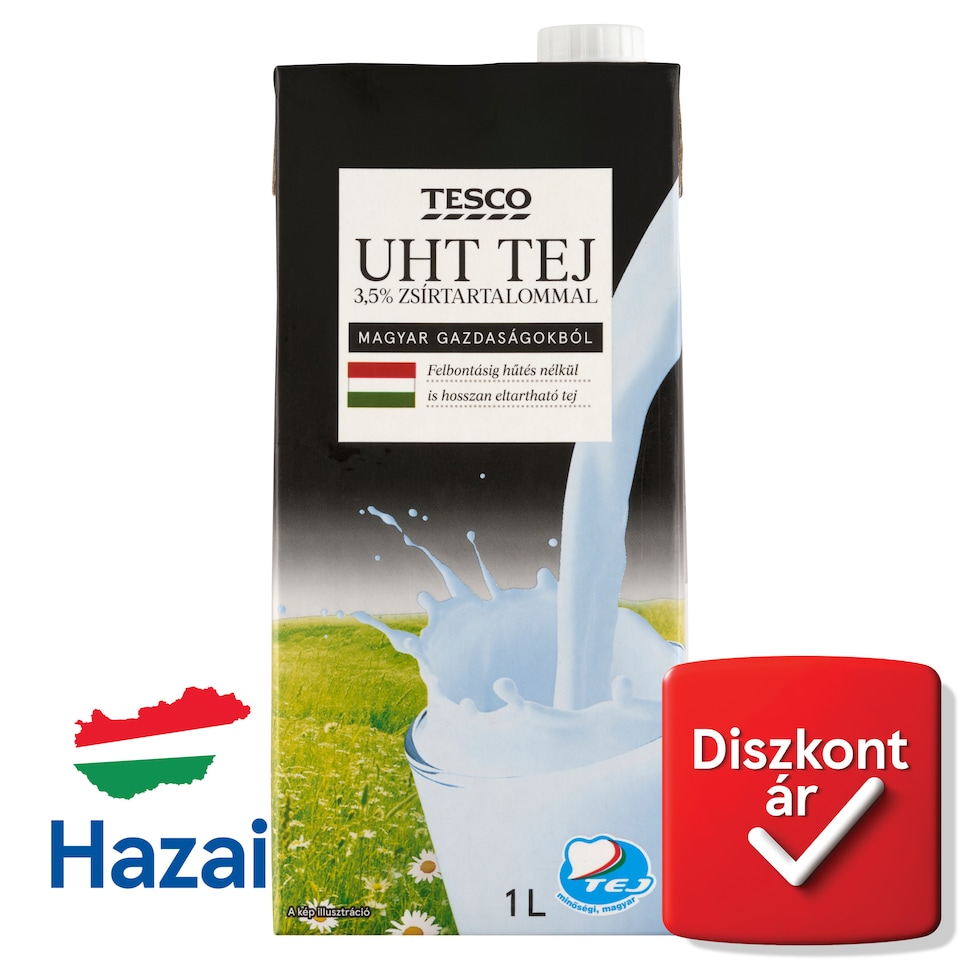 Tesco UHT tej 3,5% 1 l
