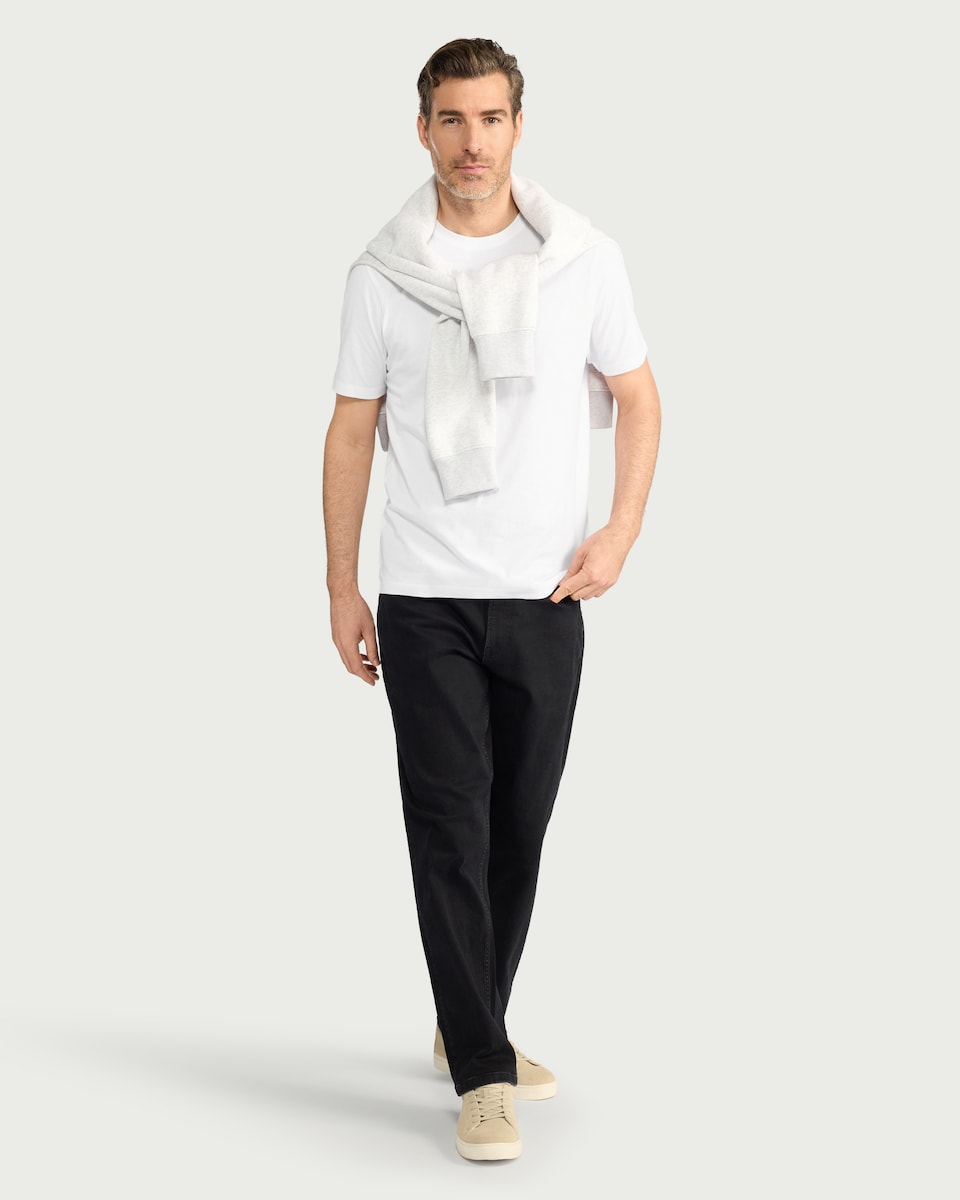 image 1 of F&F Pure Cotton T-Shirt in White