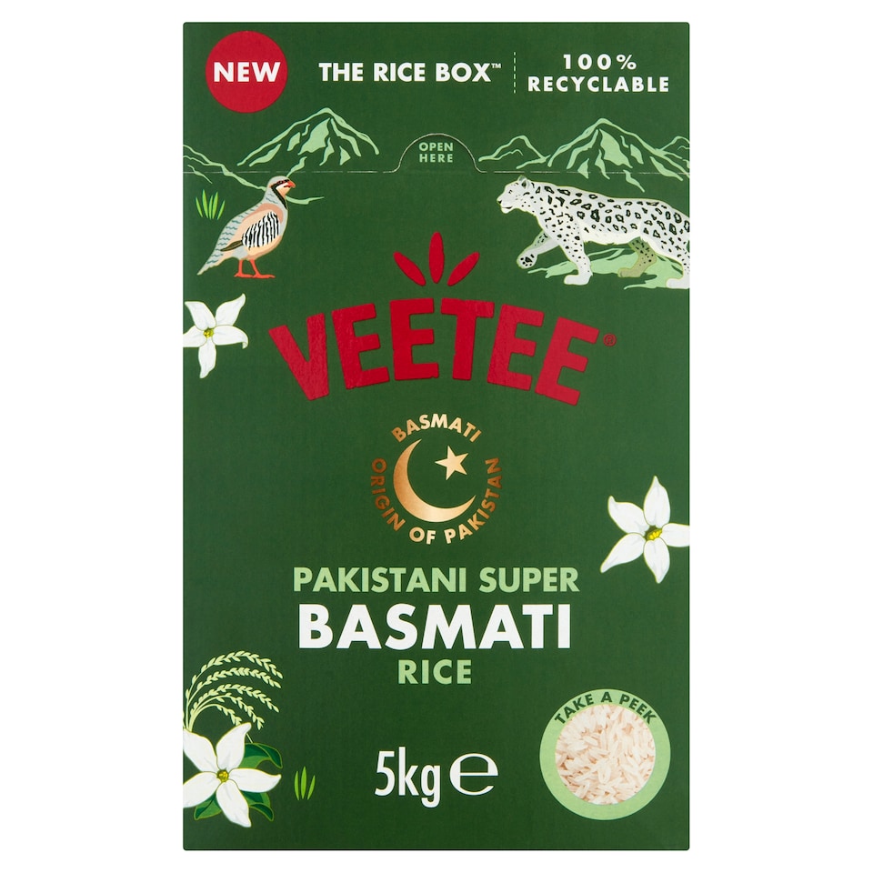 Veetee Pakistani Super Basmati Rice 5kg