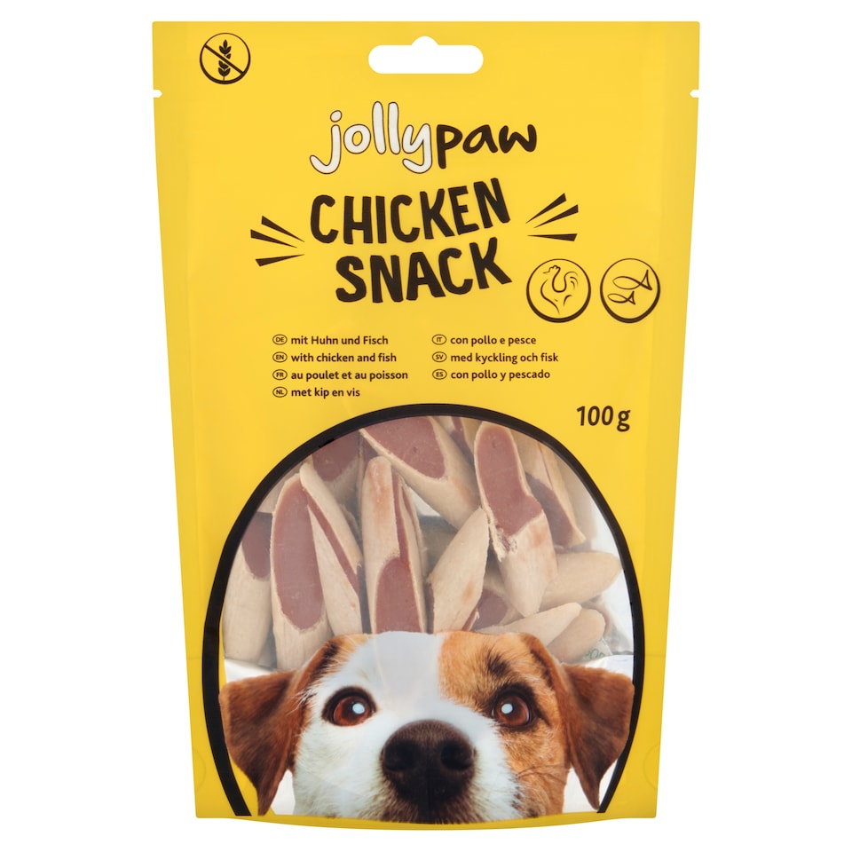 JollyPaw Chicken Snack with Chicken & Fish 100g