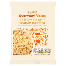 Tesco Every Day Value Chicken Flavour Instant Noodles 65G