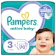 image 1 of Pampers Active Baby Size 3, 70 Nappies, 6kg-10kg