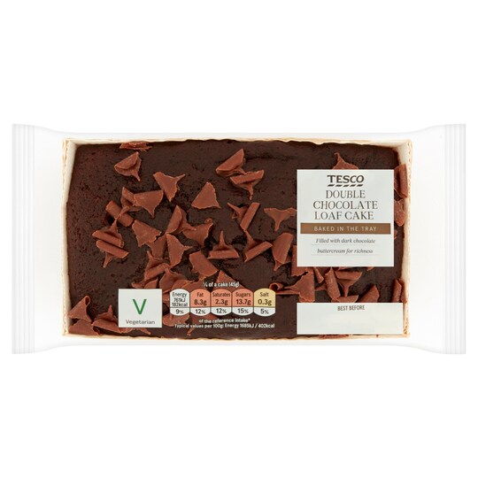 Tesco Double Chocolate Loaf Cake Tesco Groceries