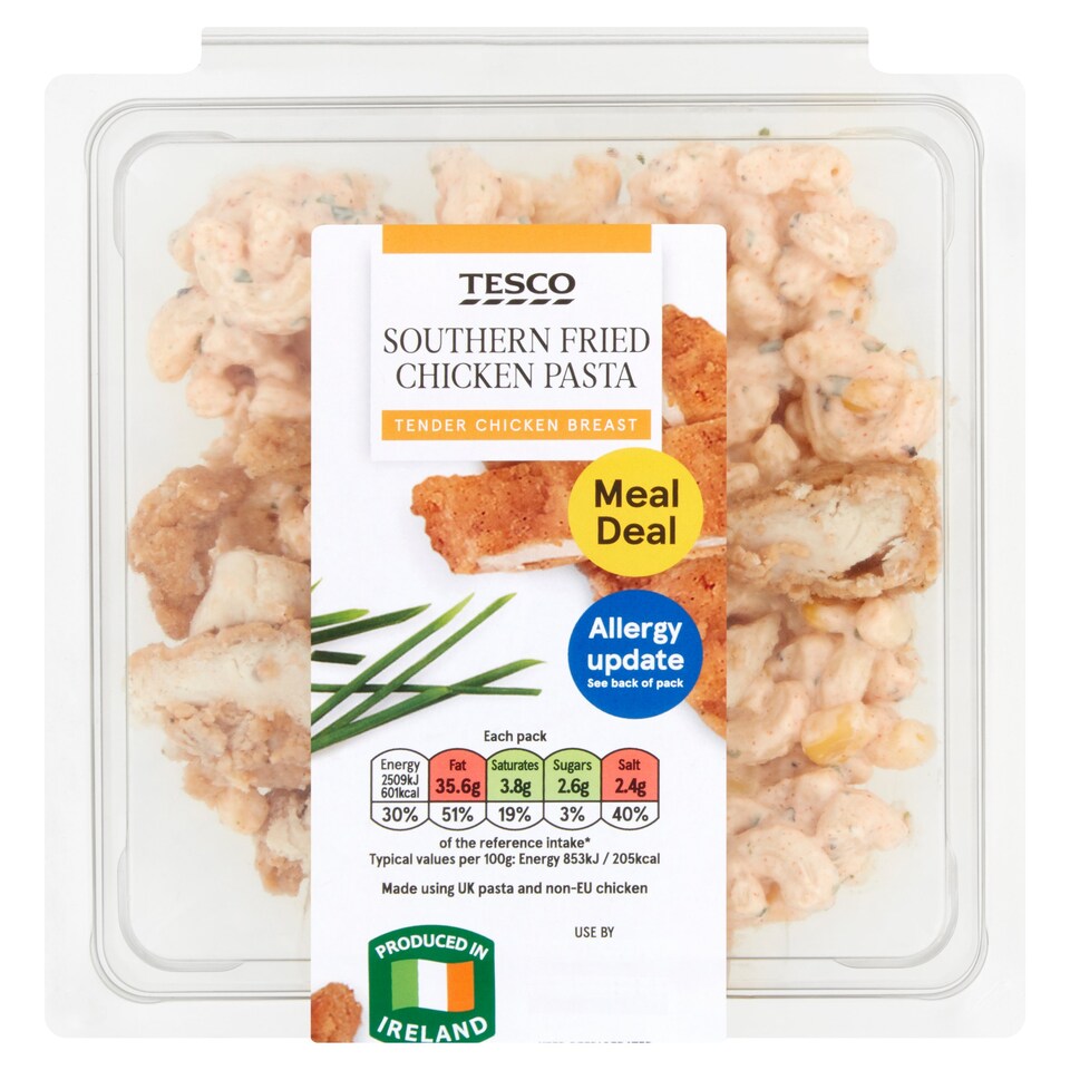 Tesco Southern Fried Chicken Pasta 294G Tesco Groceries