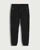 image 4 of F&F Boys Cotton Rich Zip Pocket Cuffed Drawstring Joggers in Black