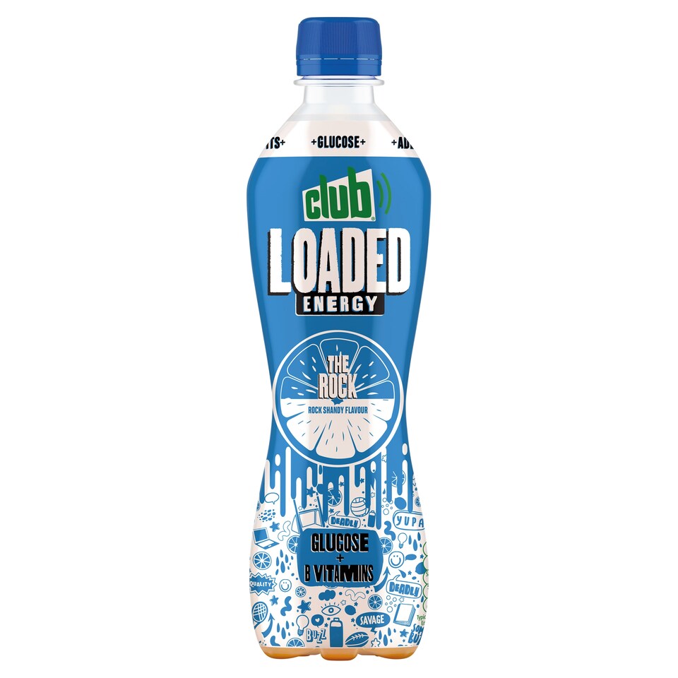 Club Loaded Energy The Rock Drink 500Ml