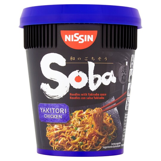 Nissin Soba Cup Yakitori Chicken 89G Tesco Groceries