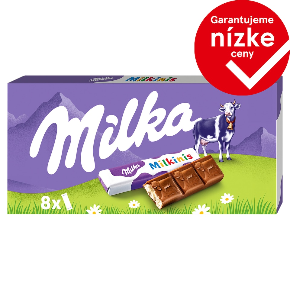 Milka Milkinis Chocolate Bars with Milk Filling 87.5 g