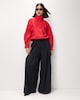 image 3 of F&F Pure Cotton Funnel Neck Track Jacket in Red