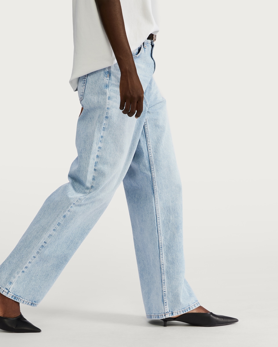 image 1 of F&F Wide Leg Jeans in Blue