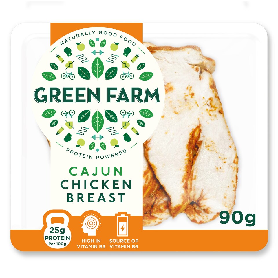 Green Farm Sliced Cajun Chicken Breast 90G
