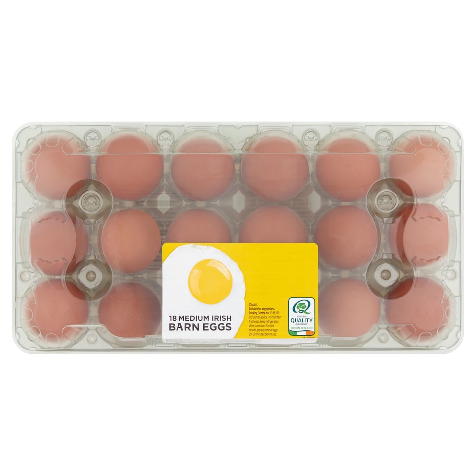 Tesco 18 Medium Irish Barn Eggs