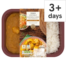 Tesco Coconut Chicken Curry & Jasmine Rice 400G