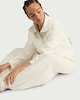 image 3 of F&F Active AFTERCLASS Wide Leg Co-ord Joggers in Cream