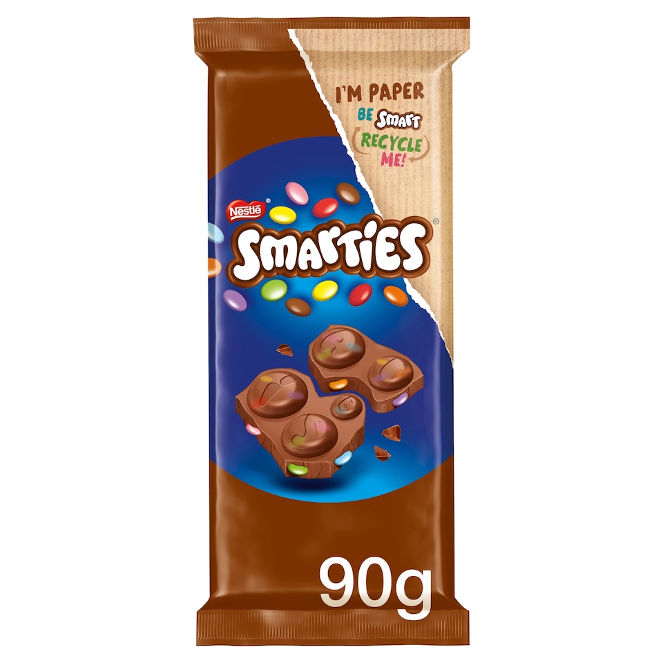 image 1 of Smarties Milk Chocolate Block 90G