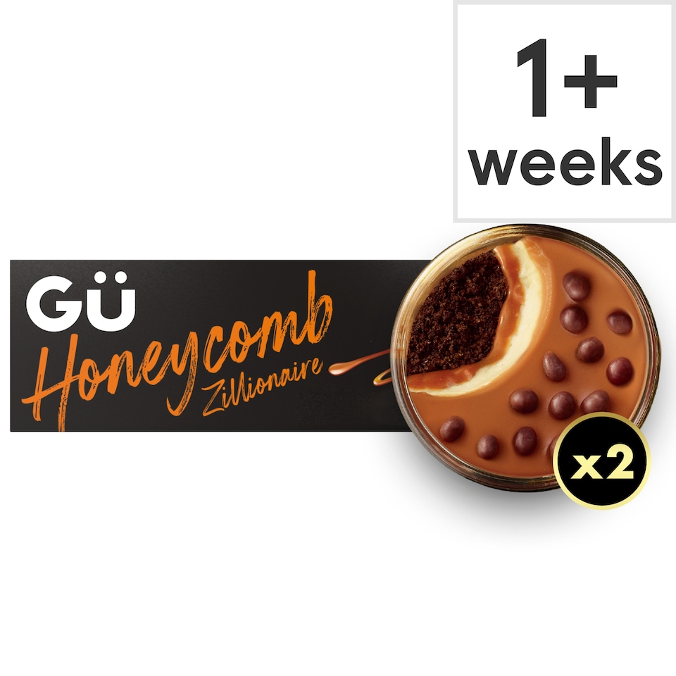 image 1 of Gü Honeycomb Zillionaire Cheesecake Dessert 2 x 86.5g
