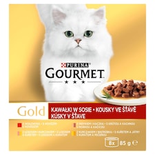 GOURMET Gold Multipack kousky ve šťávě 8 x 85g