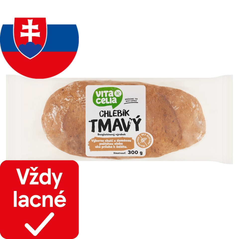 obrázok 1 z Vitacelia Chlebík bezgluténový tmavý 300 g