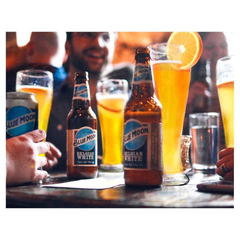 image 1 of Blue Moon Belgian Style Wheat Beer Bottle 330ml